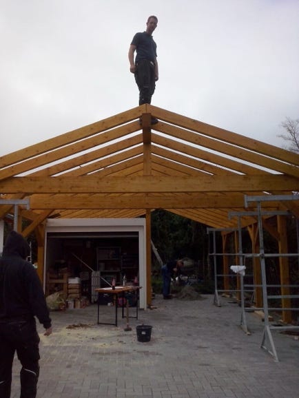 Carport Satteldach groß (Carports)